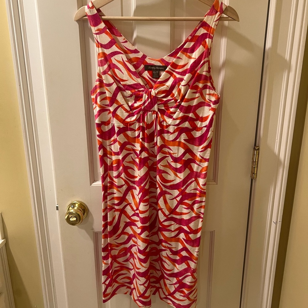 Tommy Bahama Red and White Sleeveless Sundress